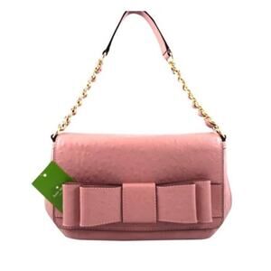 Kate Spade Joleen Ostrich Charm City Purse Rose